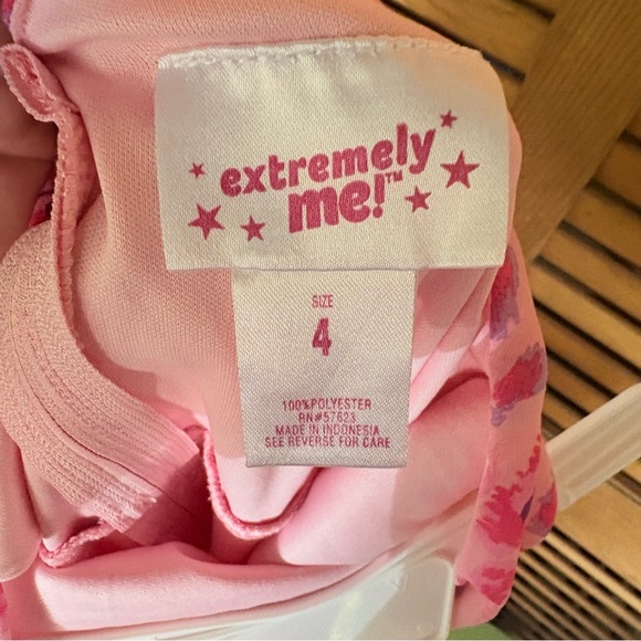 Charming Pink Floral Kids Dress - Picture 3 of 3